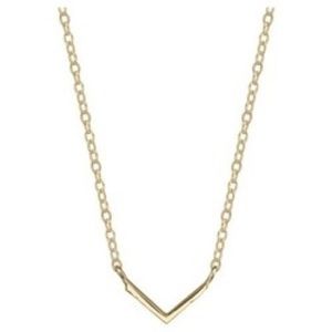 Women's Sterling Silver V Bar Station Necklace
